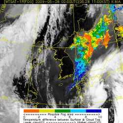 MTSAT-1R ������ ���ܿ��� �̿��Ͽ� �м��� �Ȱ�Ž�� ����