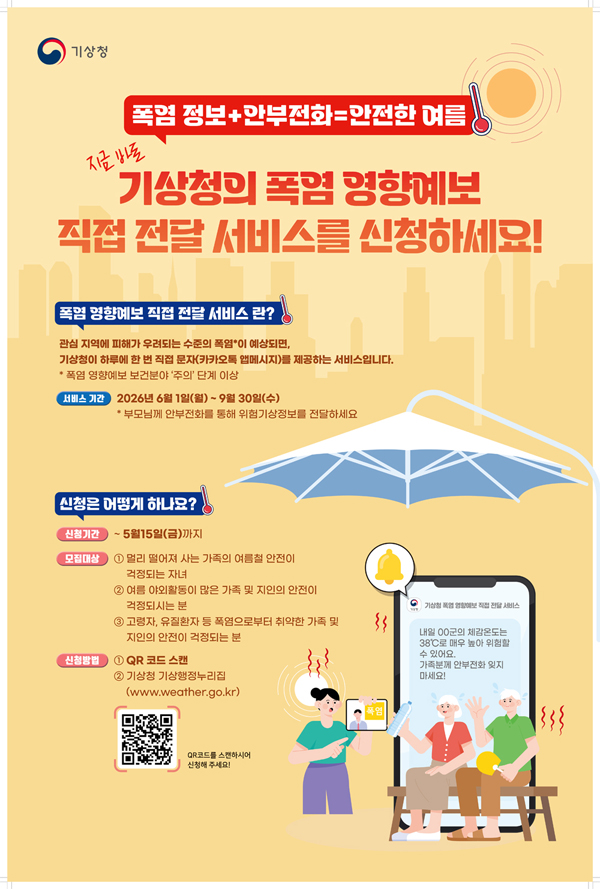 폭염 영향예보 직접 전달서비스