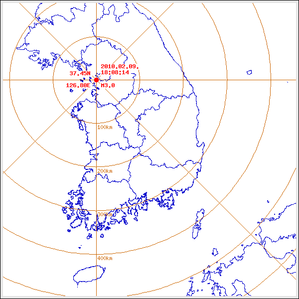 지진/지진해일 발생 위치 설명 이미지