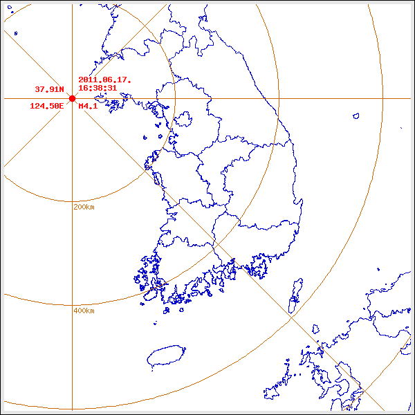 지진/지진해일 발생 위치 설명 이미지