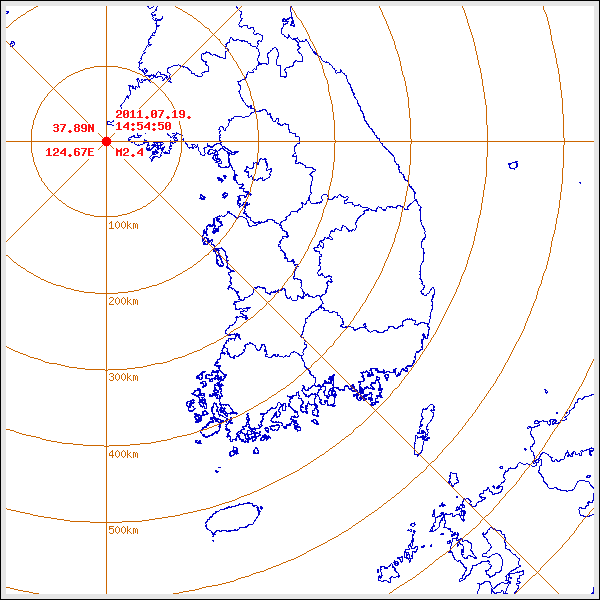 지진/지진해일 발생 위치 설명 이미지