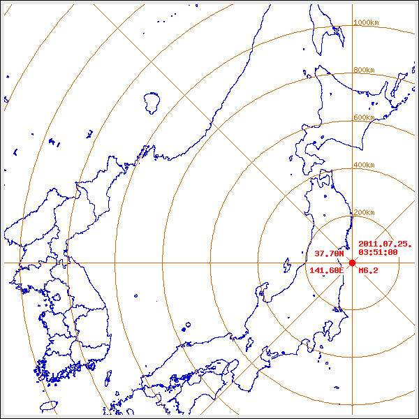 지진/지진해일 발생 위치 설명 이미지