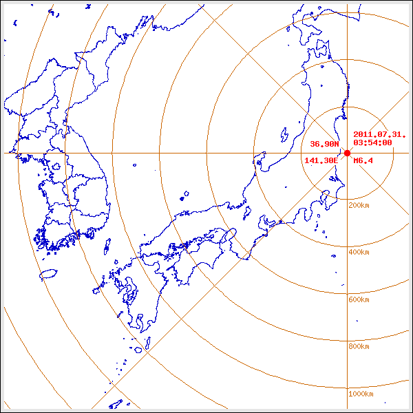 지진/지진해일 발생 위치 설명 이미지