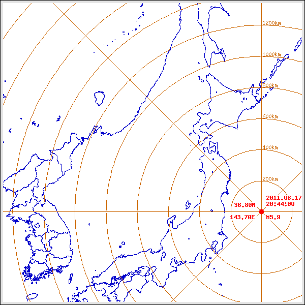 지진/지진해일 발생 위치 설명 이미지