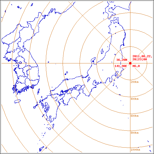 지진/지진해일 발생 위치 설명 이미지