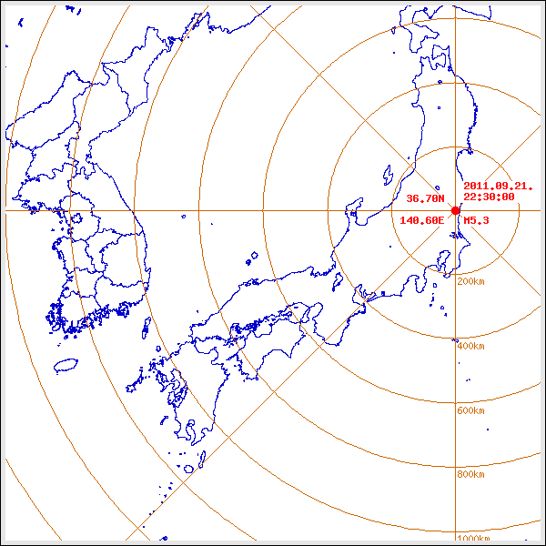 지진/지진해일 발생 위치 설명 이미지