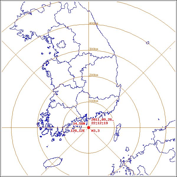지진/지진해일 발생 위치 설명 이미지