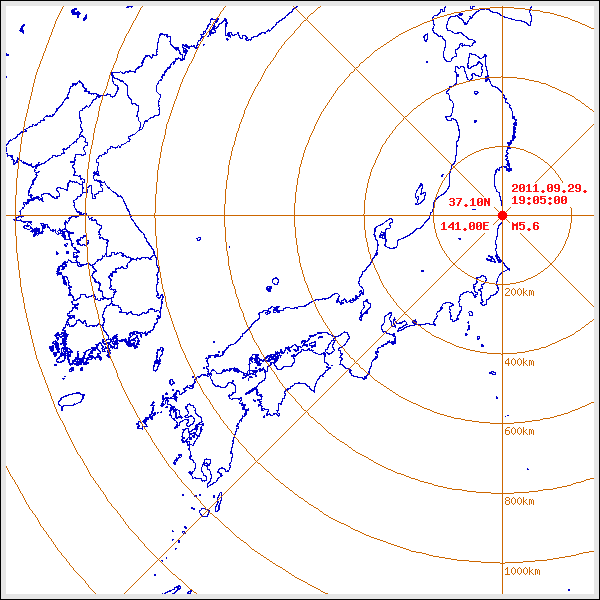 지진/지진해일 발생 위치 설명 이미지