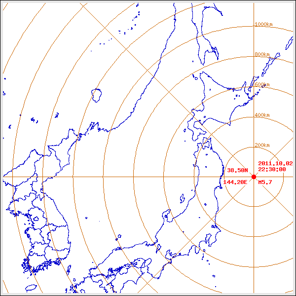 지진/지진해일 발생 위치 설명 이미지