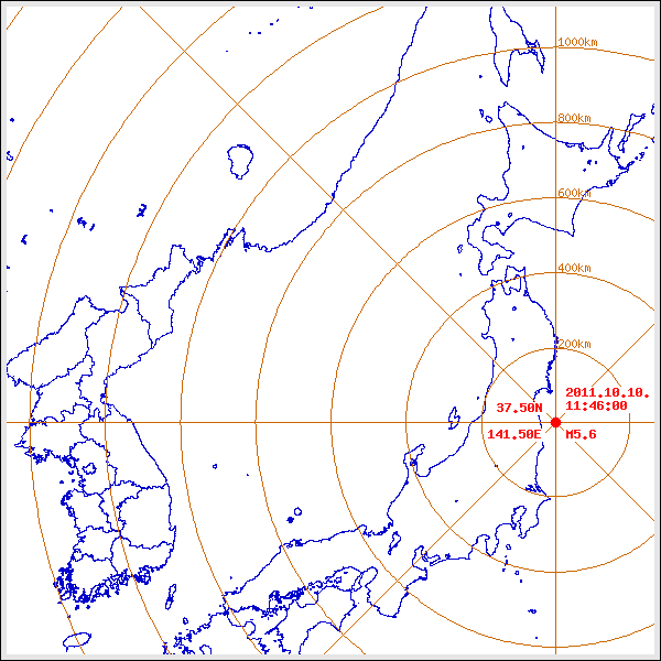 지진/지진해일 발생 위치 설명 이미지