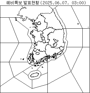 예비 기상특보 현황