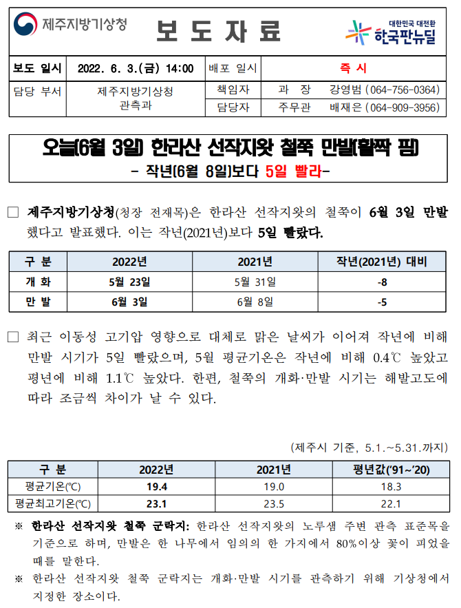 [보도자료]2022년 한라산 선작지왓 철쭉 만발1.png