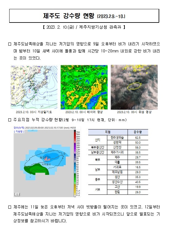 23.2.9.~10.제주도 강수량 현황001.jpg