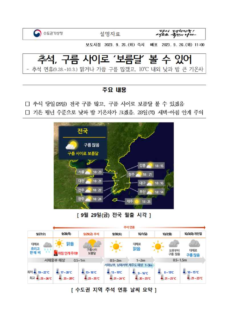 20230926_설명자료_추석연휴 기상전망_수도권기상청001.png