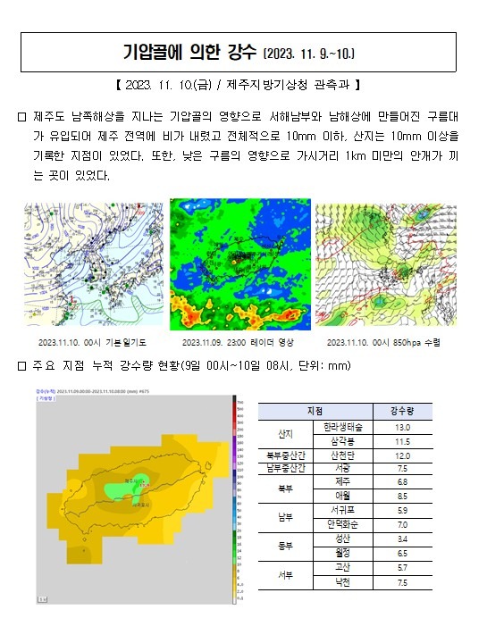 23.11.9.~10. 제주도 강수량 현황001.jpg