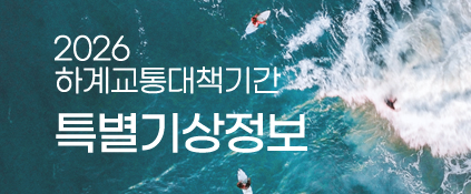 2026년 하계 휴가철 특별교통대책기간 기상정보