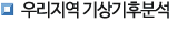 우리지역 기상기후분석서