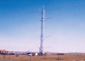 Dust storm monitoring towers at Duolun in the source region