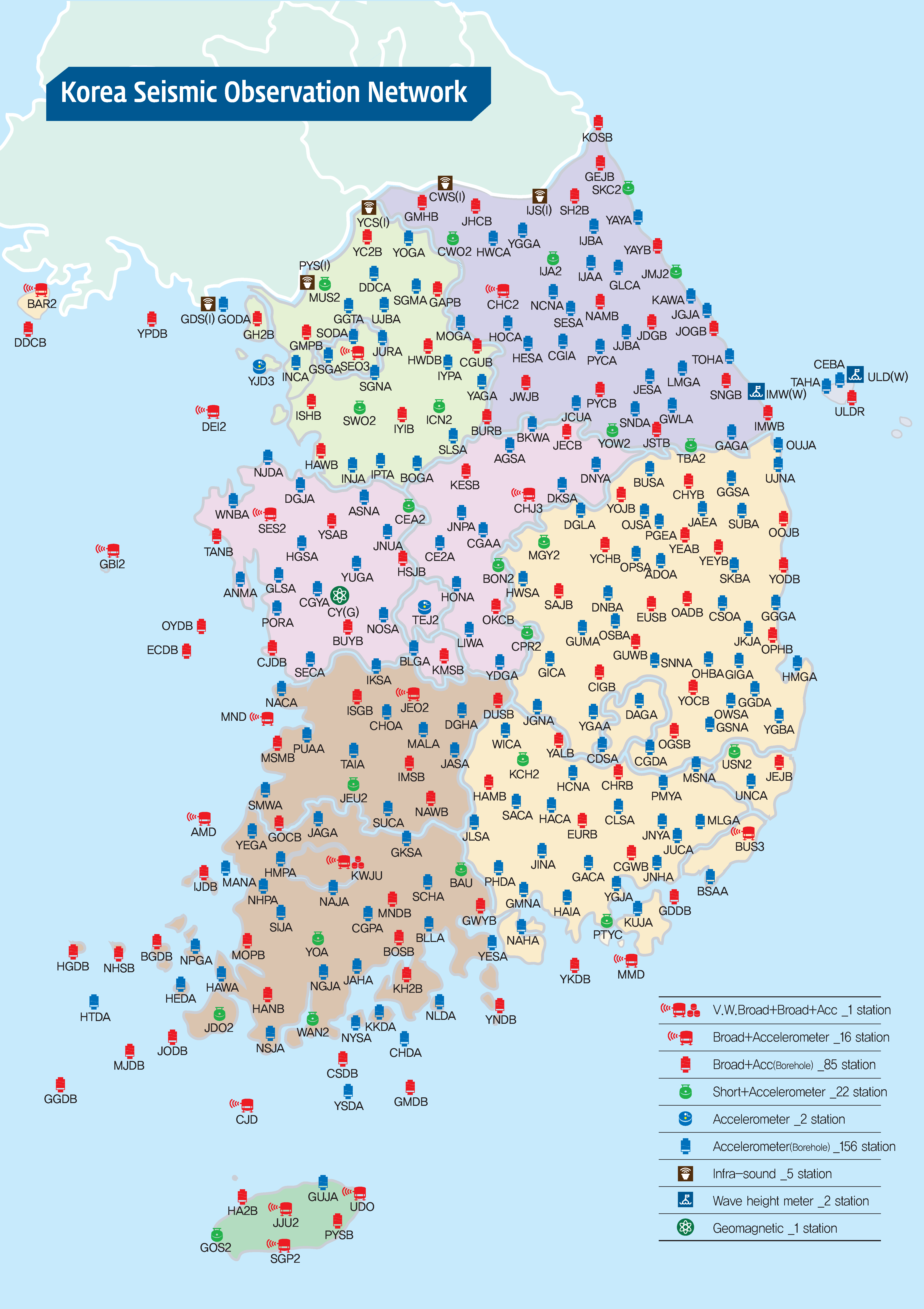 Seismic Observation Network of KMA