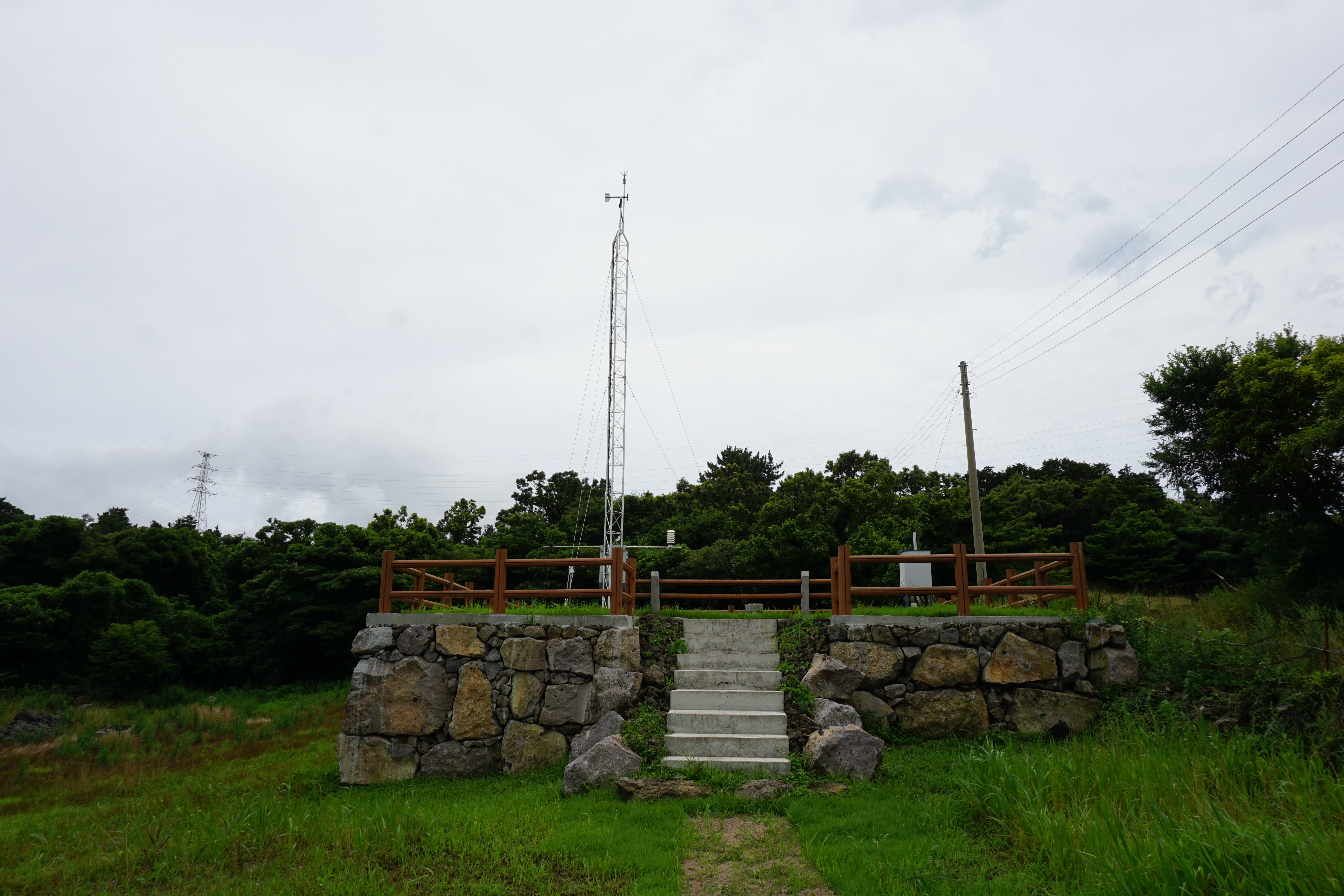와산 관측장소 전경