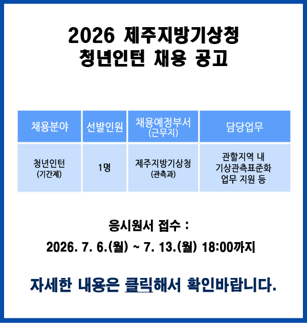 청년인턴 채용