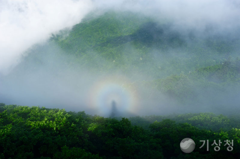 기상청 브로켄의 요괴&#40;그림자 광륜&#41;