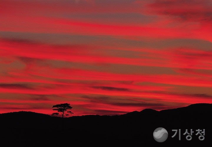 기상청 대관령 노을