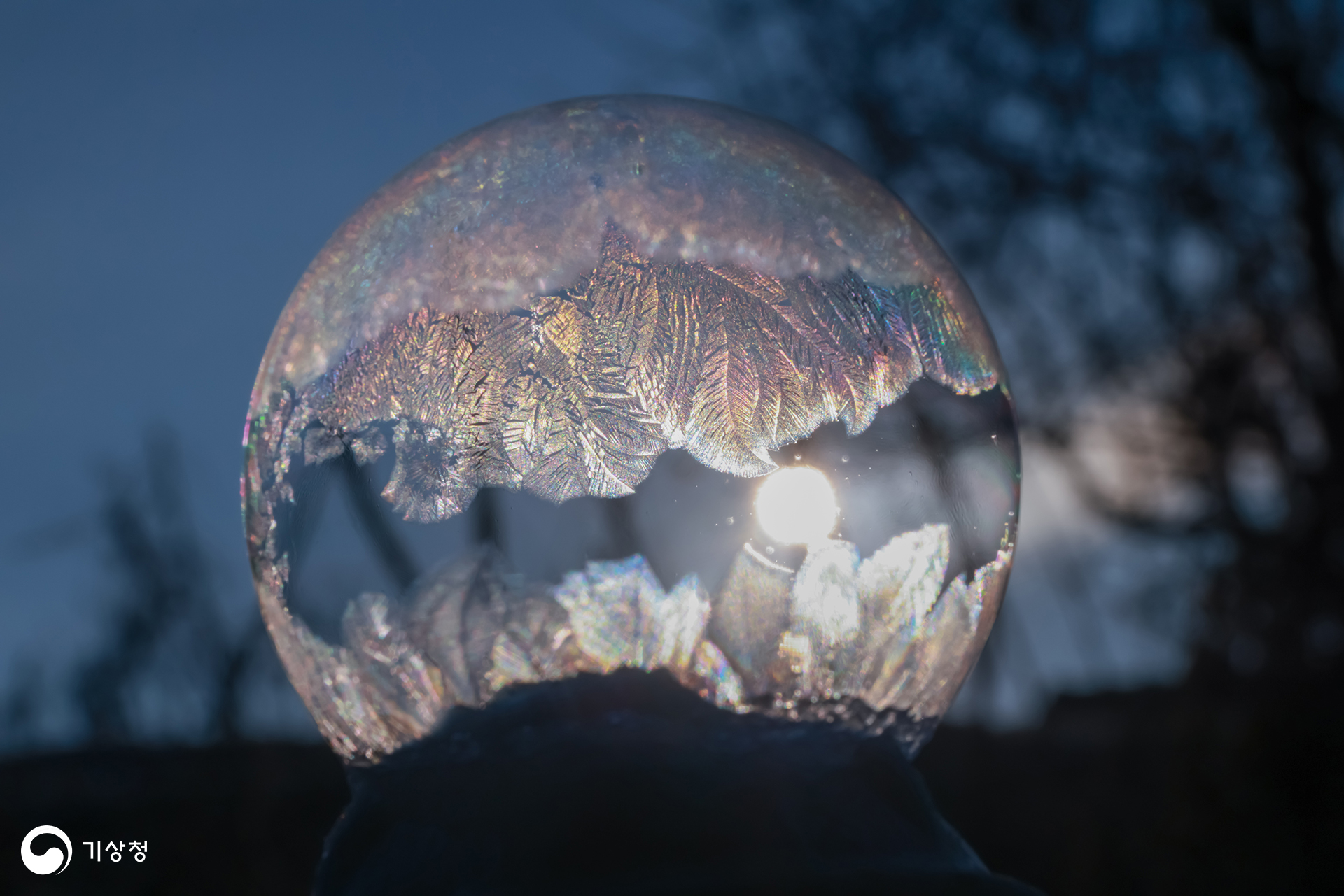 기상청 비눗방울도 어는 겨울