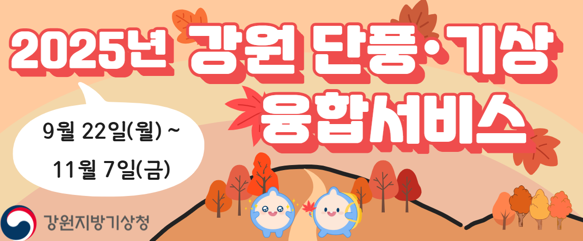 강원 단풍 기상 융합서비스