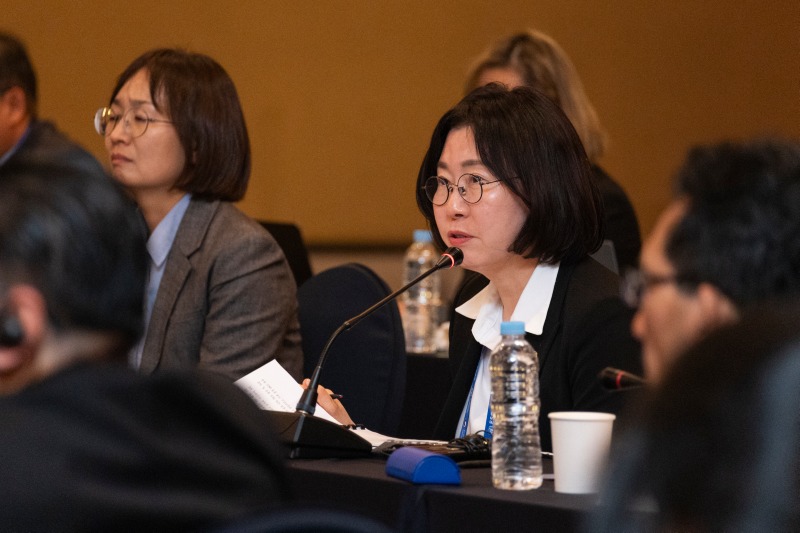 태풍위원회 총회를 주재하는 이미선 기상청장의 모습 1