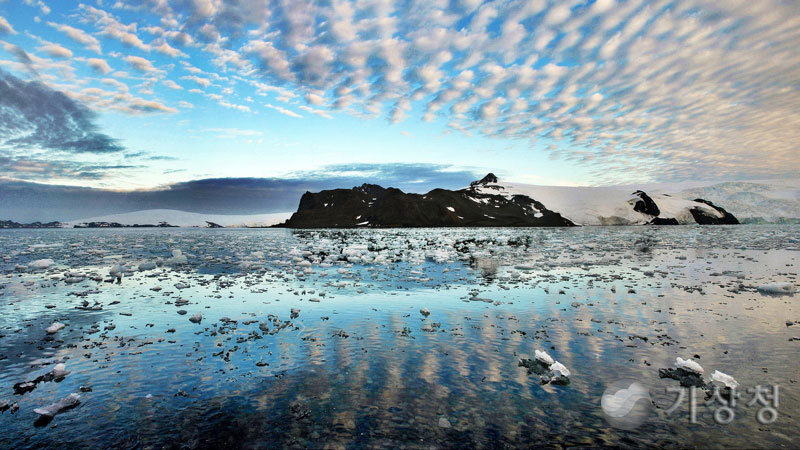 기상청 남극의 양떼구름