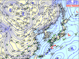 Analysis weather map